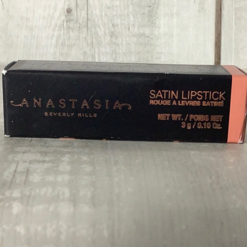 Anastasia Beverly Hills Satin Lipstick in Black and Orange Box